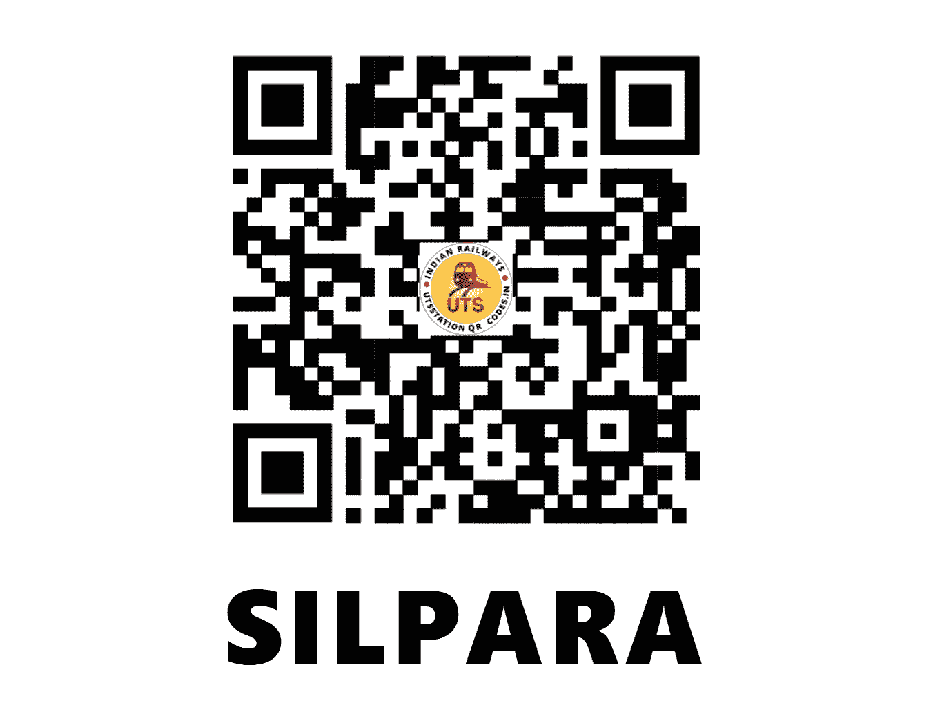UTS QR Code for SILPARA - SILP (WC - MADHYA PRADESH)